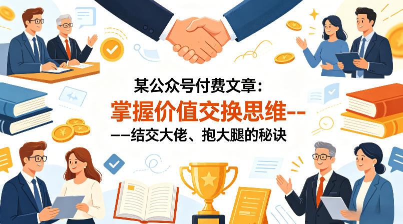 某公众号付费文章：掌握价值交换思维｜收益可观-网创303-全网优质网创项目教程资源站