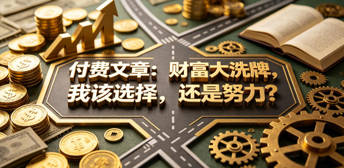 付费文章：财富大洗牌，我该选择，还是努力玩法，新手可做 - 网创303-全网优质网创项目教程资源站-网创303-全网优质网创项目教程资源站