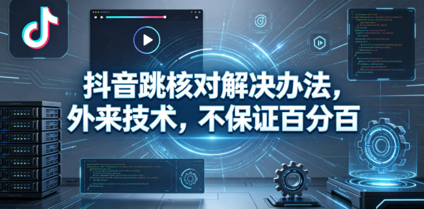 抖音跳核对解决办法，外来技术，不保证百分百玩法，新手可做 - 网创303-全网优质网创项目教程资源站-网创303-全网优质网创项目教程资源站