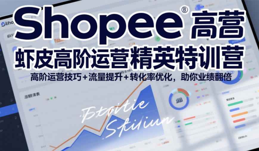 Shopee虾皮高阶运营精英特训营，高阶运营技巧+流量提升+转化率优化，助你业绩翻倍玩法，新手可做 - 网创303-全网优质网创项目教程资源站-网创303-全网优质网创项目教程资源站